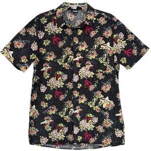 Star Wars Boba Fett Floral Hawaiian Shirt Men's Short Sleeve Black